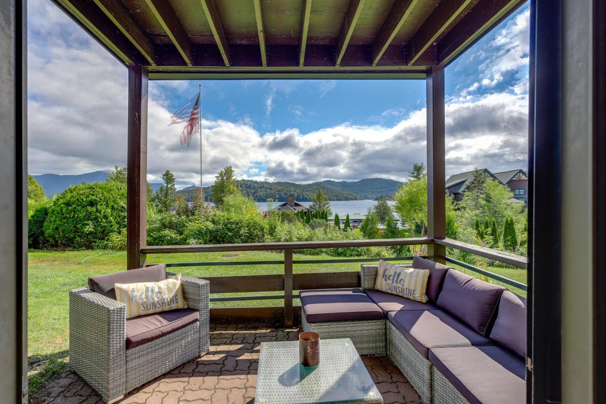 Lake Placid Condo With Patio - Walk To Beach! Luaran gambar